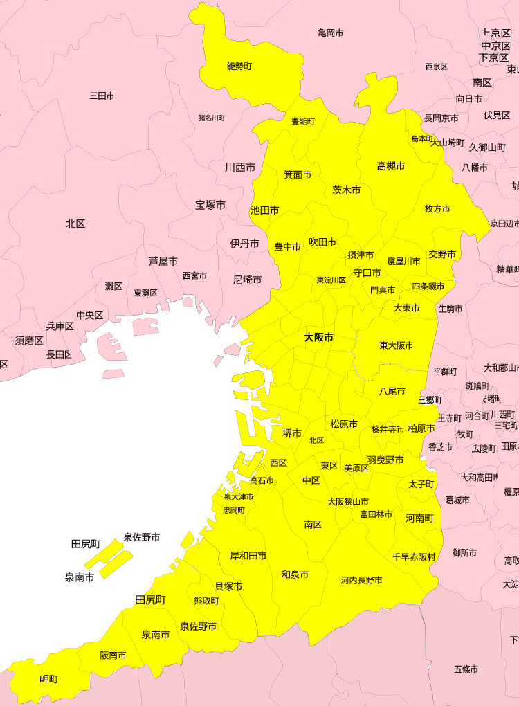 業務エリア地図